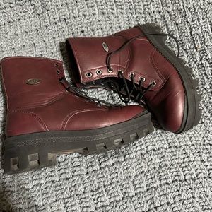 Red/burgundy boots